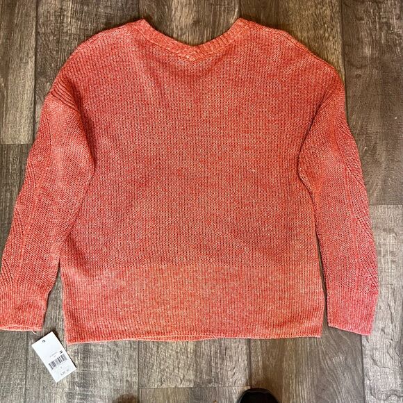 Women's Pullover Cable knit Sweater Sz Small Coral Oversized - Picture 8 of 10